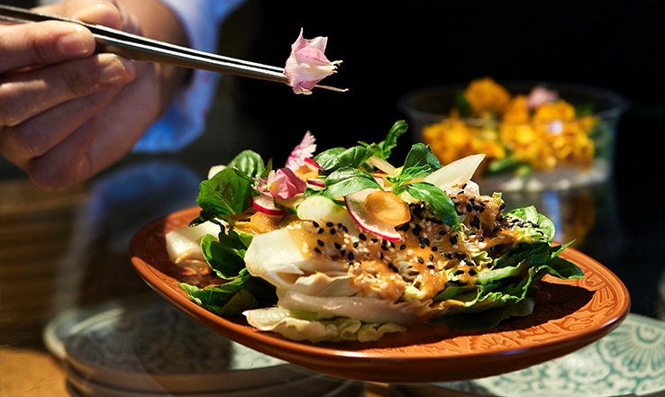 Lettuces and Herbs Salad at The Beach House