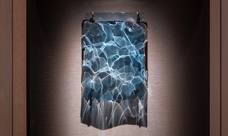 Untitled, Sophia Collier, acrylic. Located on Deck 4, Spa; spa corridor.