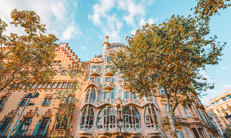 Casa Batlló is one of architect Antonio Gaudí’s most iconic buildings in Barcelona, Spain.