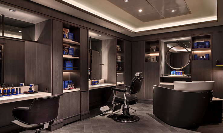 Indulge in a bespoke haircut and facial at The Barber Shop.