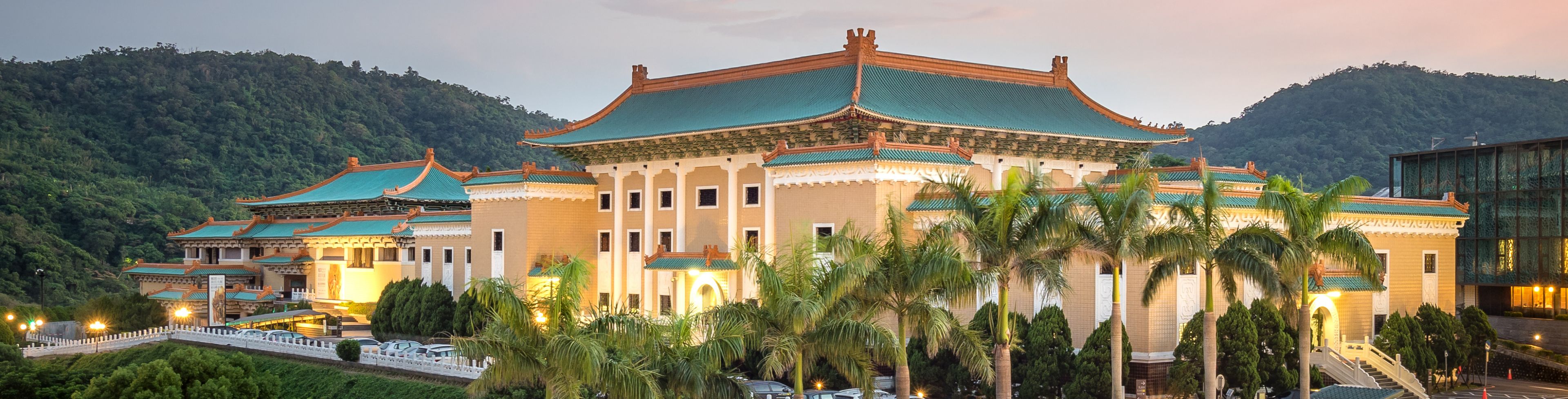 Taipei temple grounds.