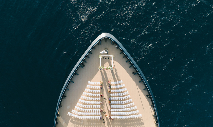 There is no more romantic setting than the water to honeymoon, marry or renew vows.