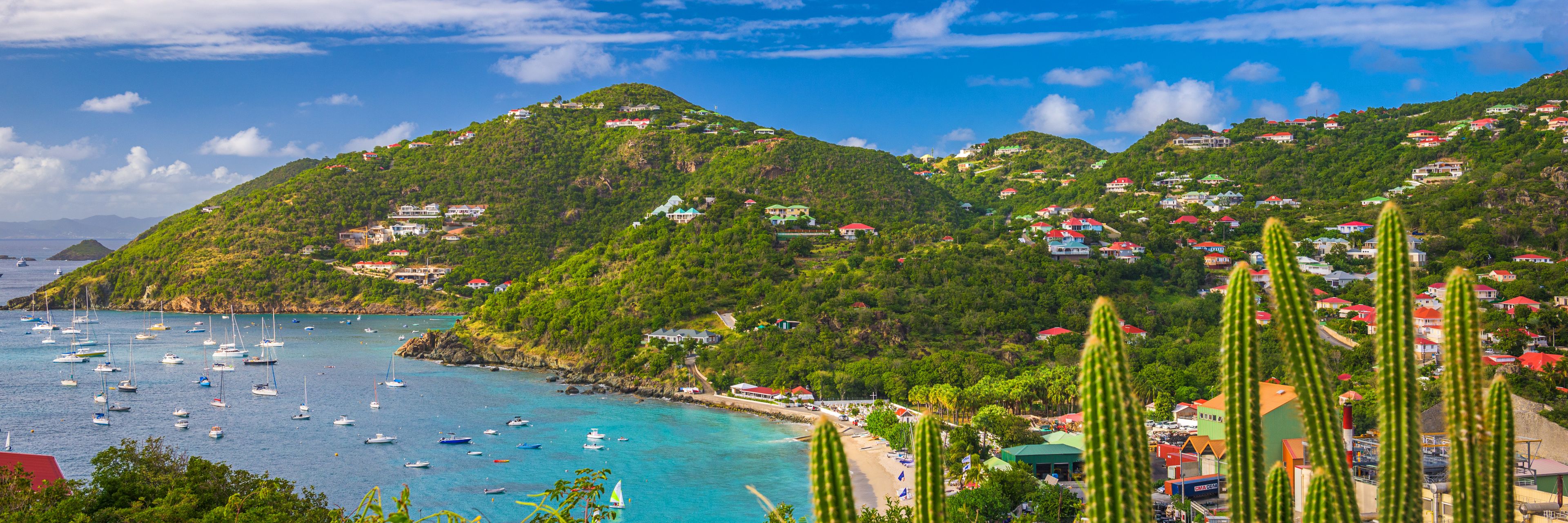 View of St. Barths Island. 