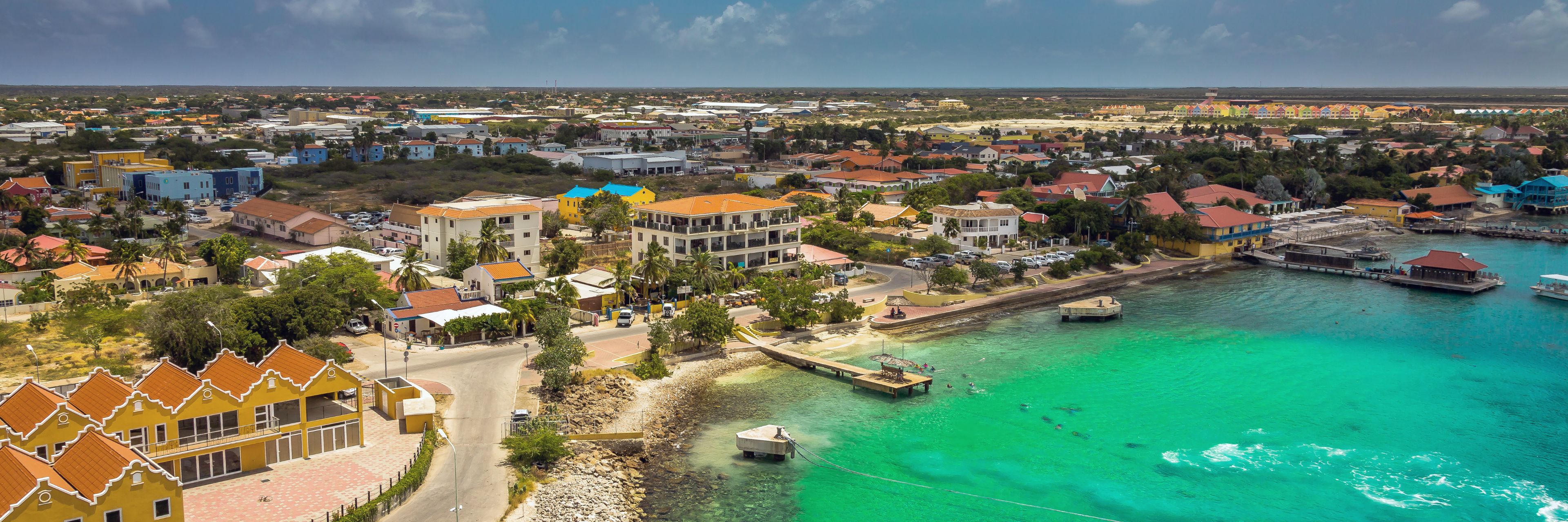 Aerial view of Virgin Island. 
