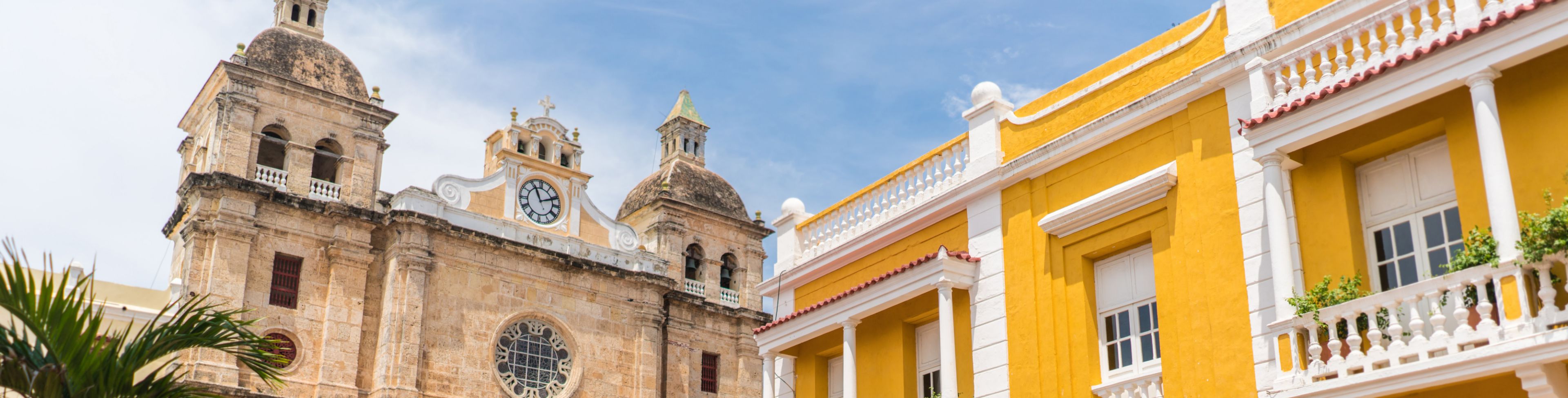 City square with old buildings. 