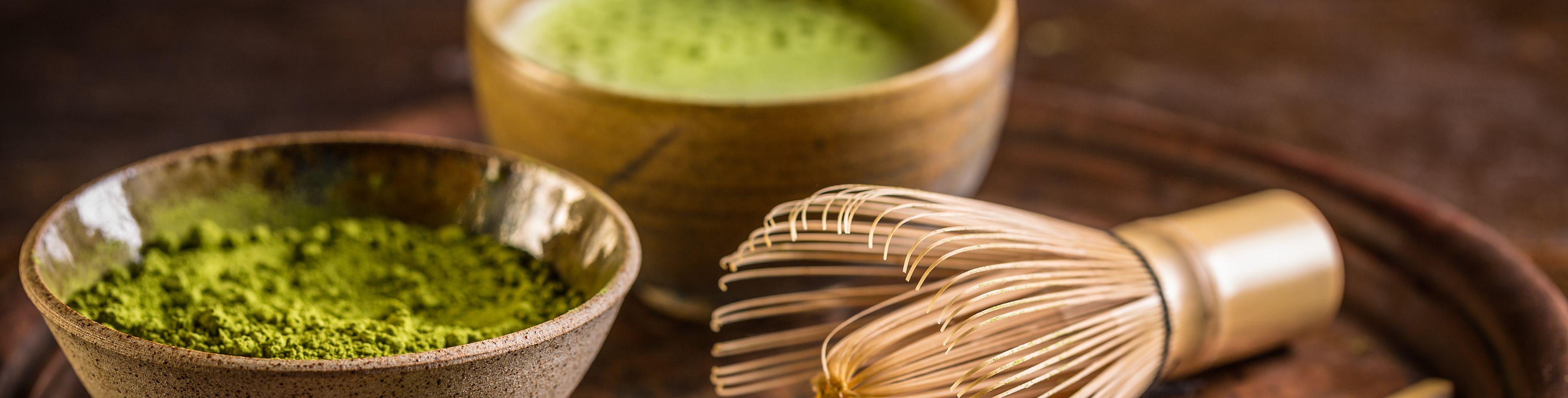 Green herbs in a bowl. 