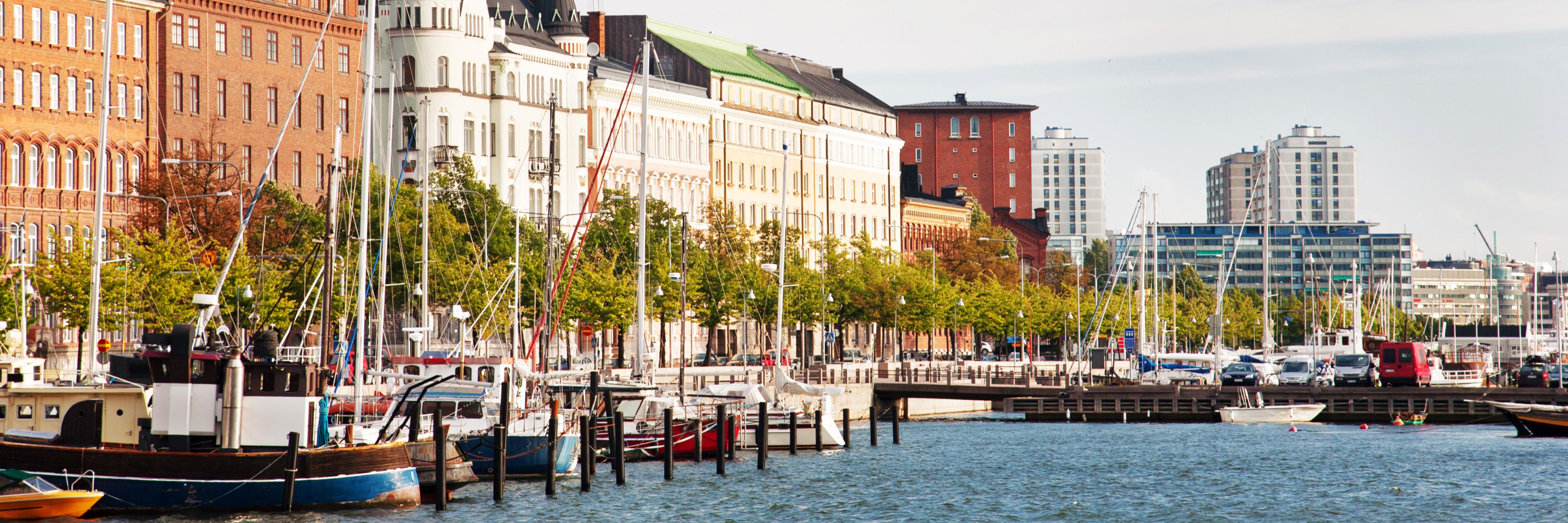 View of the Marina near the edge of the city.