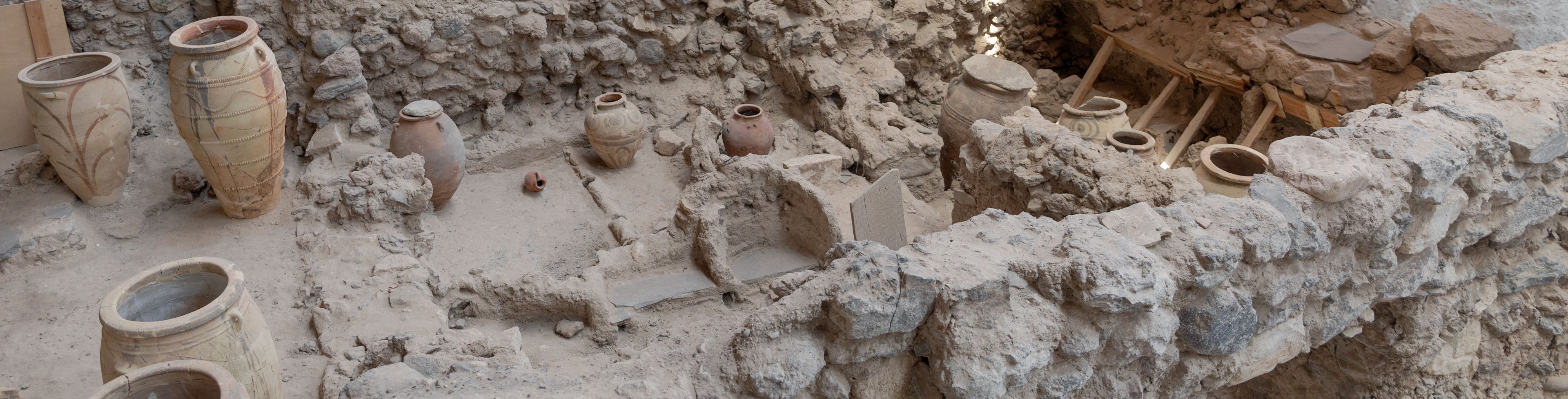 Old greek ruins and items.