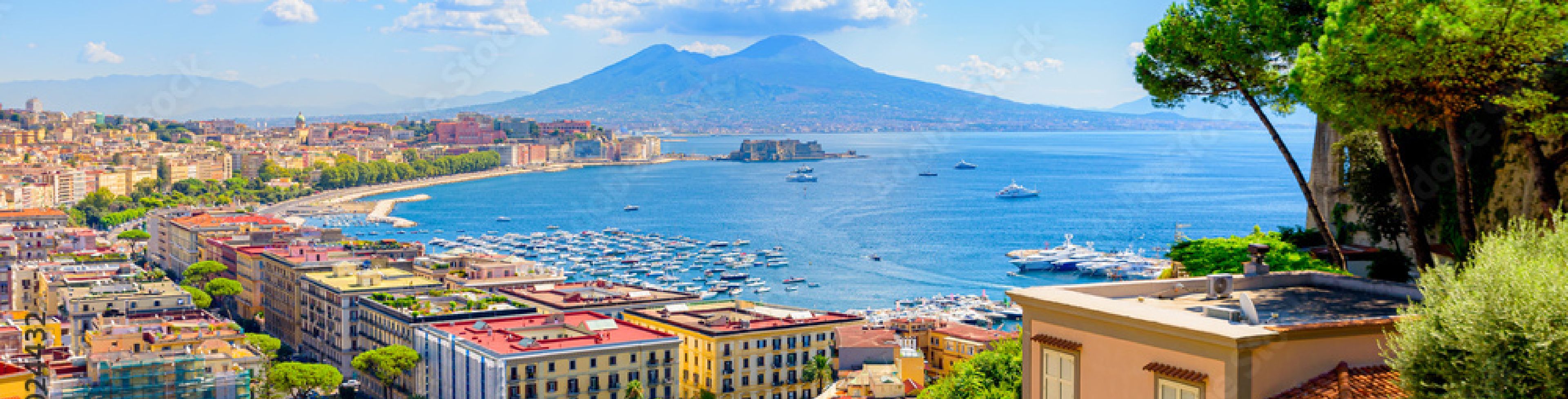 City of Naples overlooking the ocean.