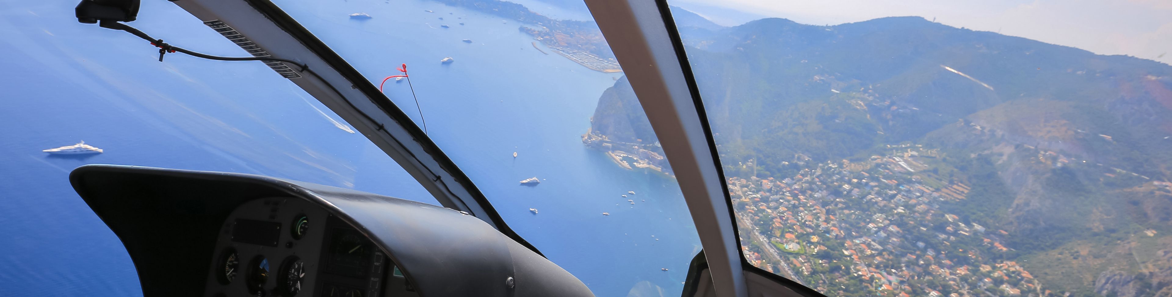 Helicopter view of Monte Carlo below.