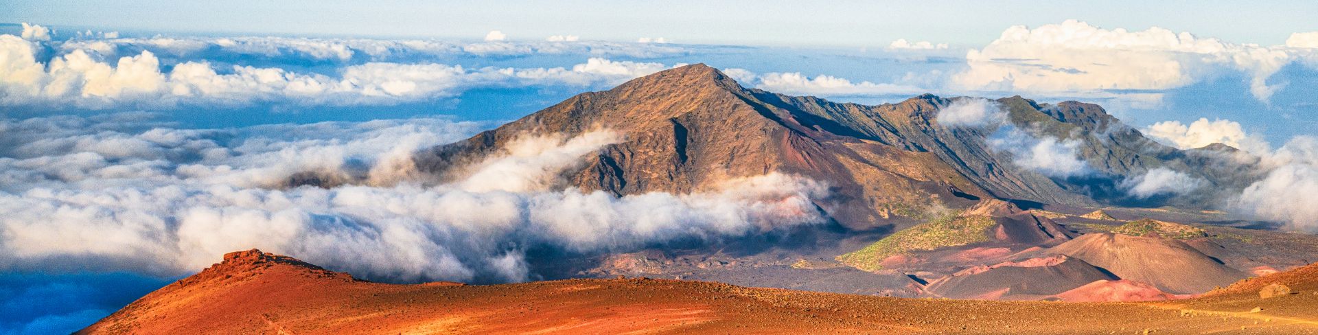 Sky view of mountain.